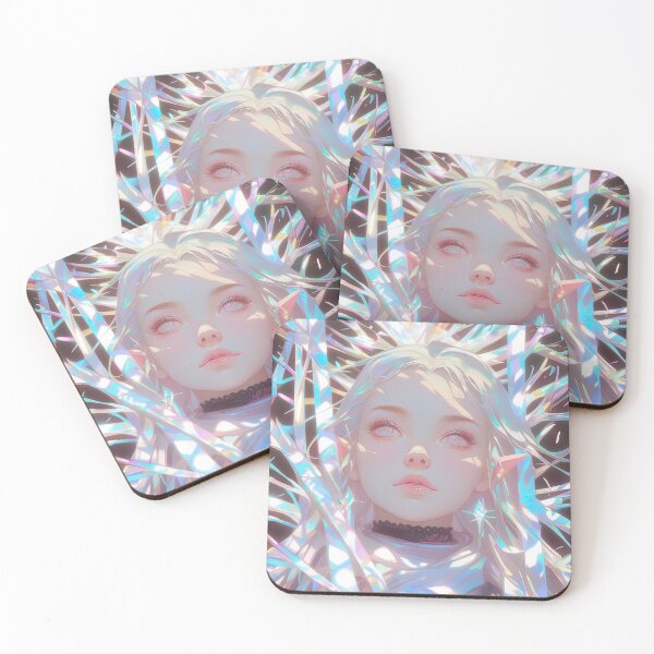 Item preview, Ethereal Crystal Cluster Anime Girl designed and sold by bubblegoth.