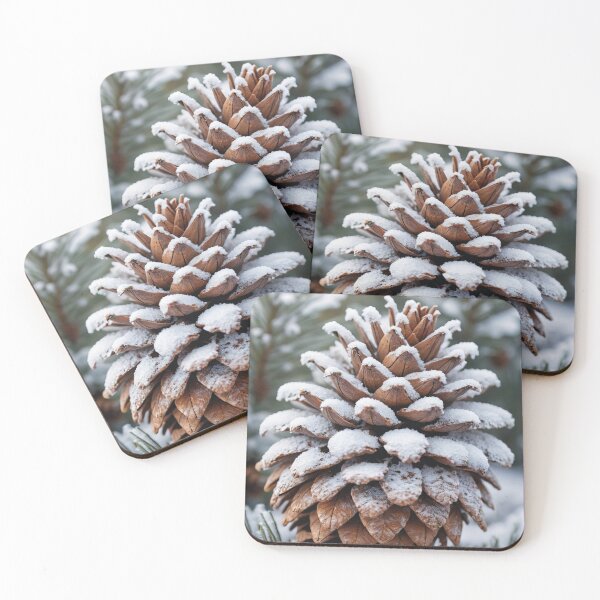Item preview, Frosted Pinecone Winter Wonderland Nature Artwork designed and sold by Angelsartsandpattern.
