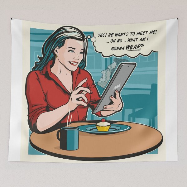 Item preview, Online Dating designed and sold by jamieleeart.