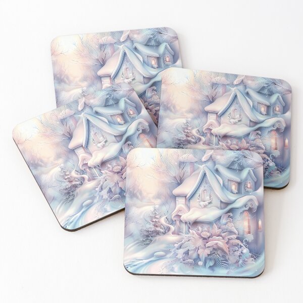 Item preview,  Winter landscape.Winter house.Flowers in the snow. designed and sold by MagelliShop.