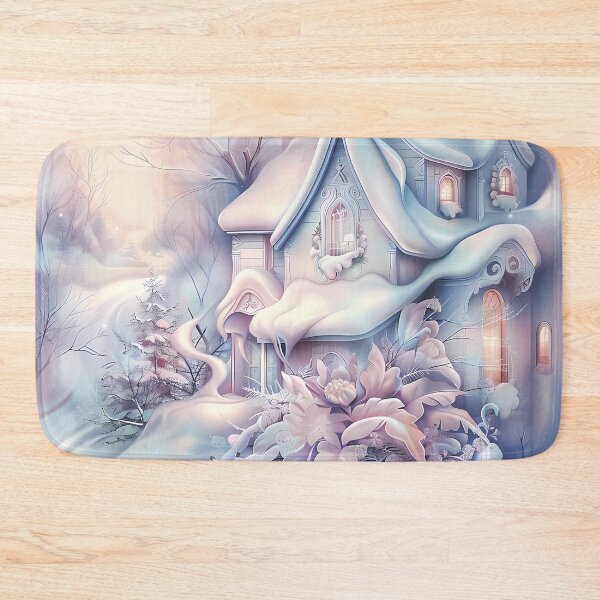 Item preview,  Winter landscape.Winter house.Flowers in the snow. designed and sold by MagelliShop.