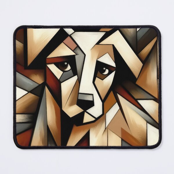 Item preview, Geometric abstraction in warm and cool tones designed and sold by PaintartPaint.