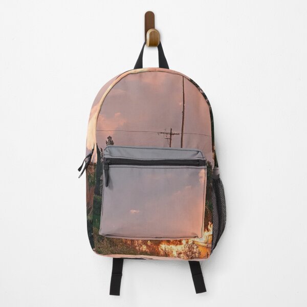 Item preview, Car In Flames At Sunset - Poetic Landscape Photography designed and sold by regnumsaturni.