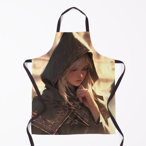Item preview, Thoughtful Hooded Anime Girl designed and sold by bubblegoth.