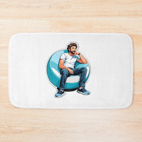 Item preview, Chill guy sitting Ball Chair on a white background designed and sold by simaso.