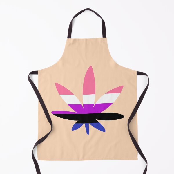 Item preview, Genderfluid Flag Pride Cannabis Leaf - LGBTQ+ Stoner Art designed and sold by Cannaxes Studio.