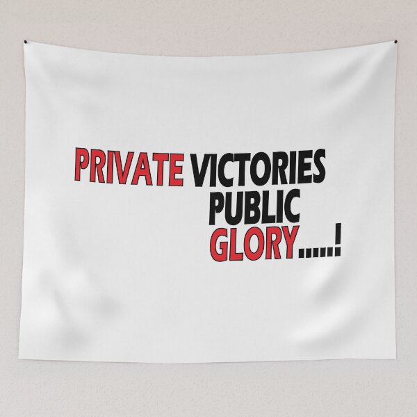 Item preview, Private victories, public glory. designed and sold by Positive Mindzet!.