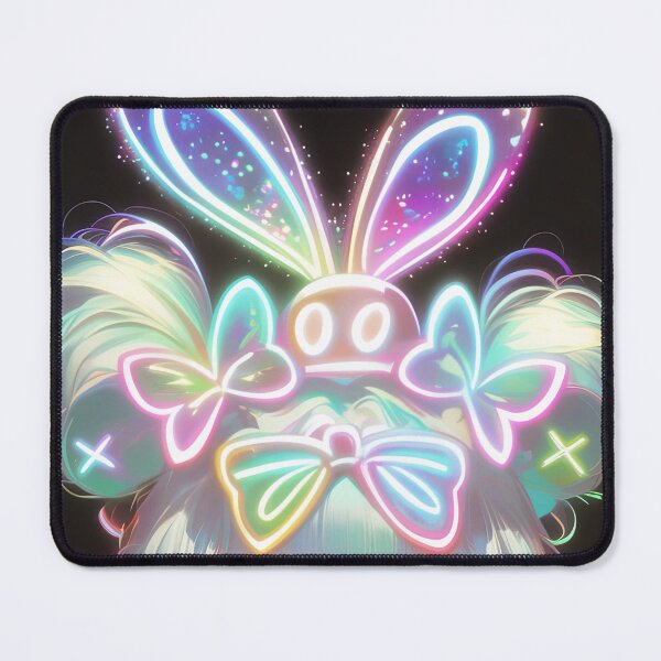 Item preview, Neon Rave Bunny Anime Girl designed and sold by bubblegoth.