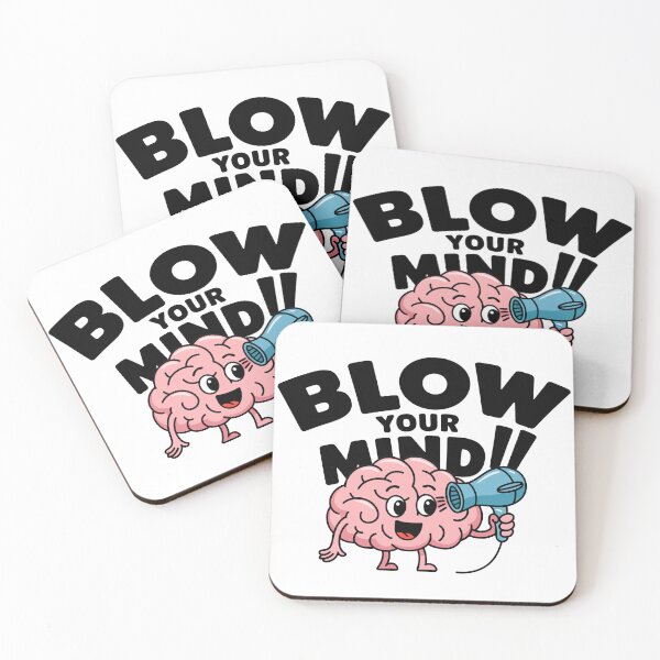 Item preview, Blow Your Mind - Funny Brain Cartoon designed and sold by MonkiFlipp.