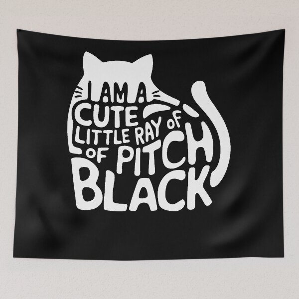 Item preview, I'm a cute little ray of pitch black - cute cat paws hair designed and sold by VintageOddities.