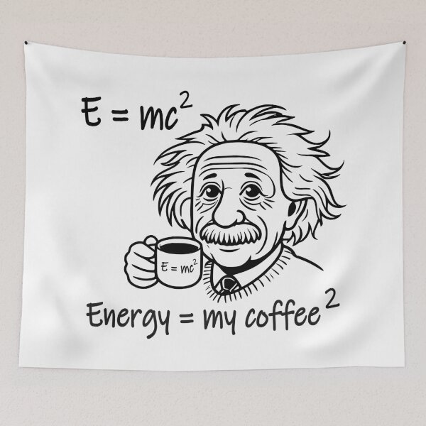 Item preview, Einstein's coffee E = MC2 (energy is my coffee squared) designed and sold by Groenendijk.