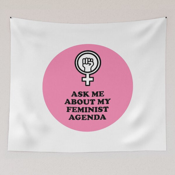 Item preview, Ask me about my feminist agenda designed and sold by Inspirationmotivation.