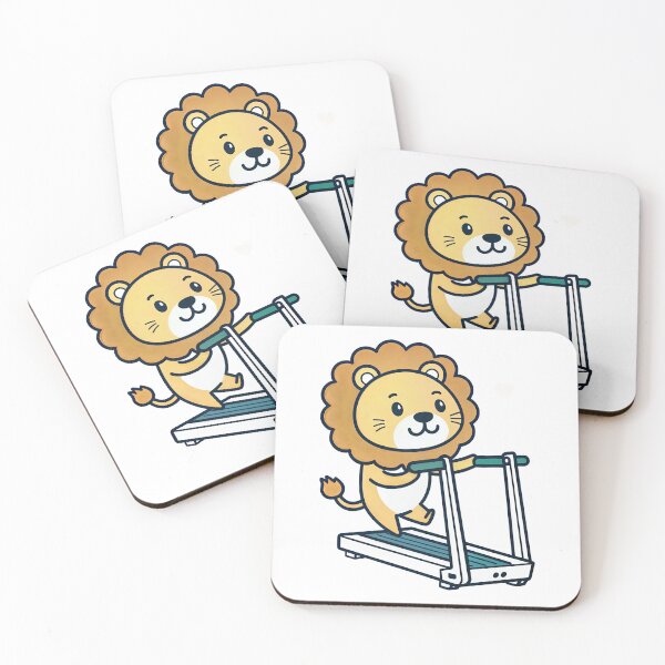 Item preview, T-Shirt Design Trending: LION ON A TREADMILL designed and sold by ForeverPrintsOK.