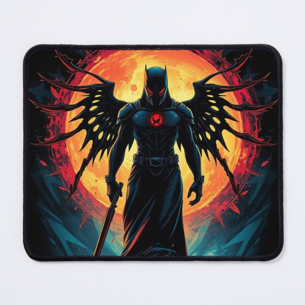 Item preview, Dark Winged Warrior Under Blood Moon designed and sold by hallwell.