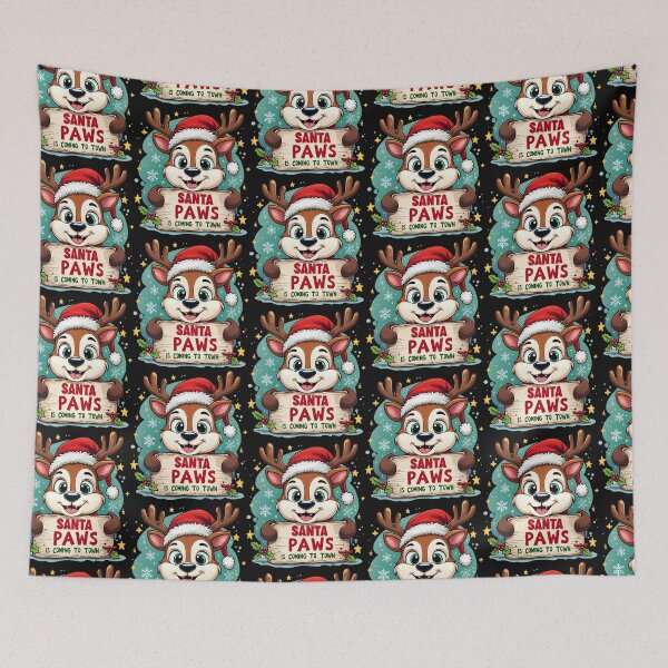 Item preview, Santa paws is coming to town designed and sold by marfanna.