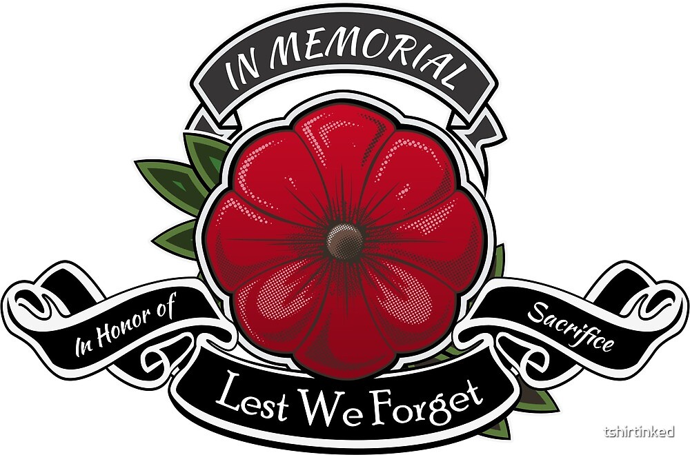 remembrance poppy lest we forget