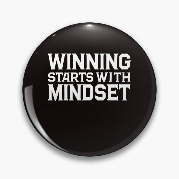 Item preview, Motivational Quote, Winning Starts with Mindset designed and sold by Logiamerch.