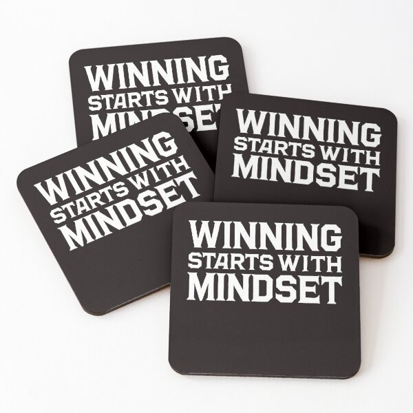 Item preview, Motivational Quote, Winning Starts with Mindset designed and sold by Logiamerch.