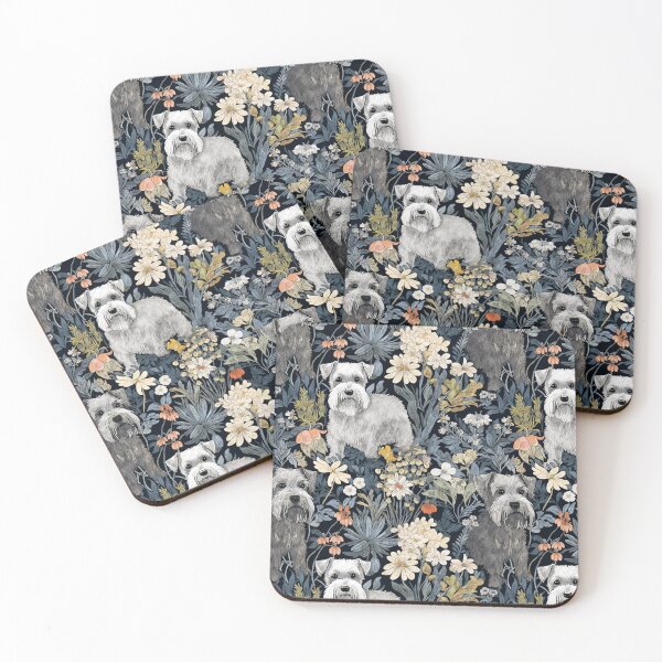 Item preview, Schnauzers in a Victorian Garden designed and sold by AntiqueImages.