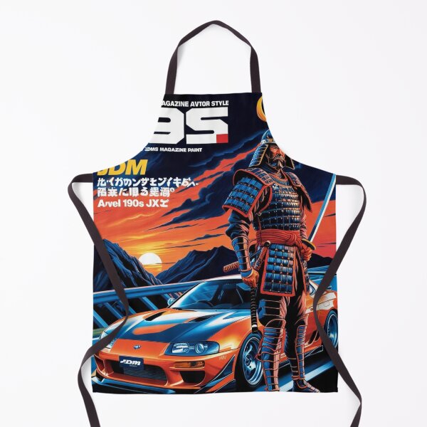 Item preview, JDM, Car, samurai, warrior, Japan, 90s, Drift, cherry blossoms, Kyoto, Mt Fuji, Japanese Sun, samurai armor, fast, tuner, men-yoroi, mengu, designed and sold by tshirtart2024.