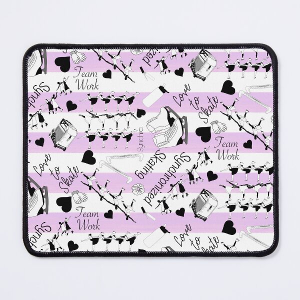 Item preview, Synchronized Skating Black and White, Liliac Striped Design designed and sold by Purposely Designed.