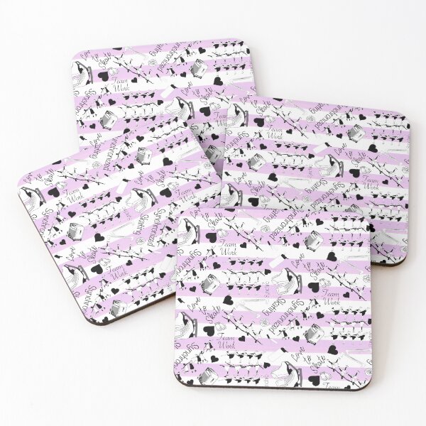 Item preview, Synchronized Skating Black and White, Liliac Striped Design designed and sold by Purposely Designed.