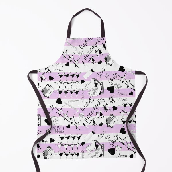 Item preview, Synchronized Skating Black and White, Liliac Striped Design designed and sold by Purposely Designed.