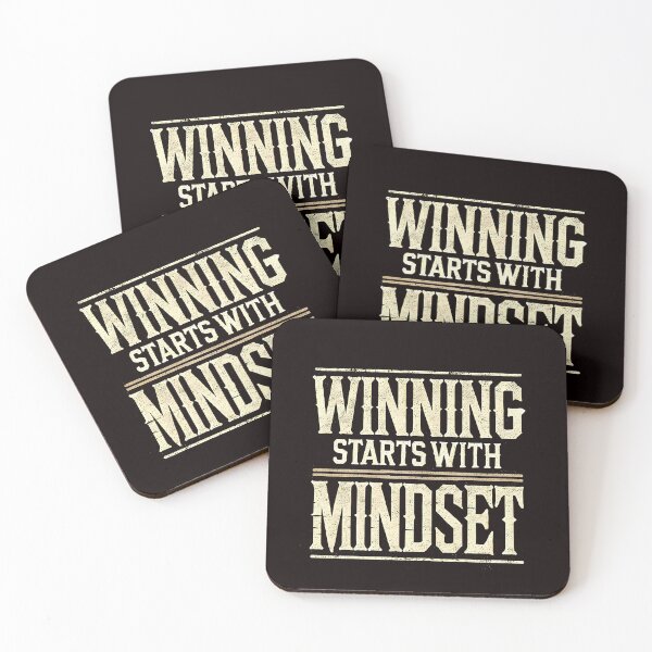 Item preview, Motivational Quote, Winning Starts with Mindset designed and sold by Logiamerch.