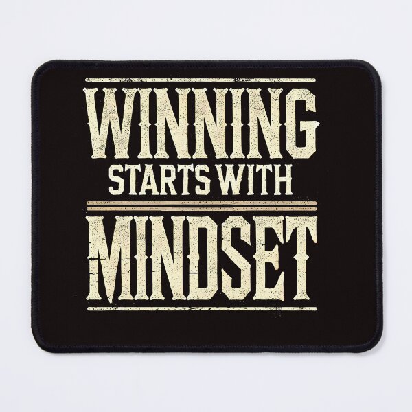 Item preview, Motivational Quote, Winning Starts with Mindset designed and sold by Logiamerch.