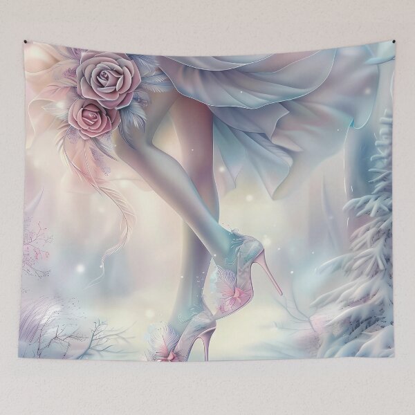 Item preview, Shapely legs of a woman in high heels in the snow. designed and sold by MagelliShop.