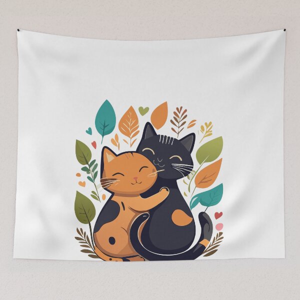 Item preview, Cute black and orange cats designed and sold by VelosityPrints.