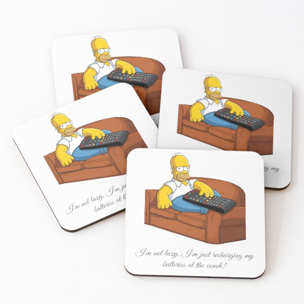 Item preview, Homer slouched on the couch designed and sold by AlexgrooveArt.