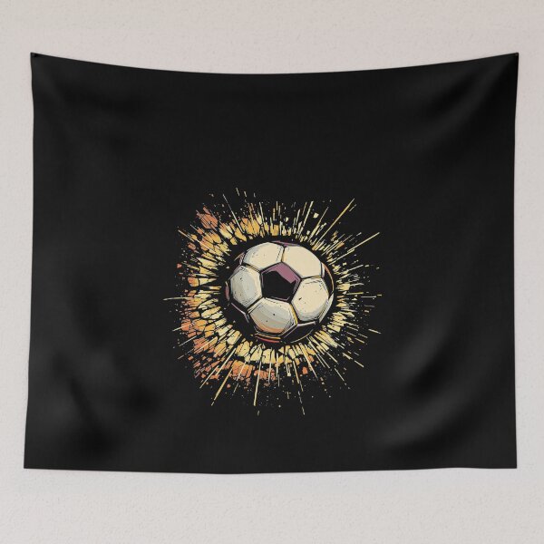 Item preview, Modern Trendy I love soccer ball,Soccer Ball Breaking Wall Players Soccer Team designed and sold by SOUFIANE1991.