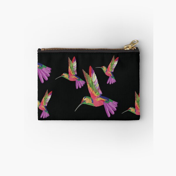 Item preview, Bird Colibri -  pink black pattern designed and sold by StudioViArt.