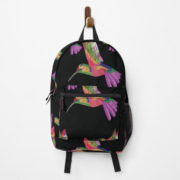Item preview, Bird Colibri -  pink black pattern designed and sold by StudioViArt.