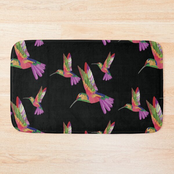 Item preview, Bird Colibri -  pink black pattern designed and sold by StudioViArt.