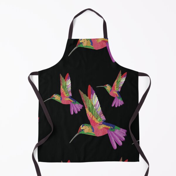 Item preview, Bird Colibri - pink black pattern designed and sold by StudioViArt.