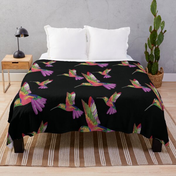 Item preview, Bird Colibri -  pink black pattern designed and sold by StudioViArt.