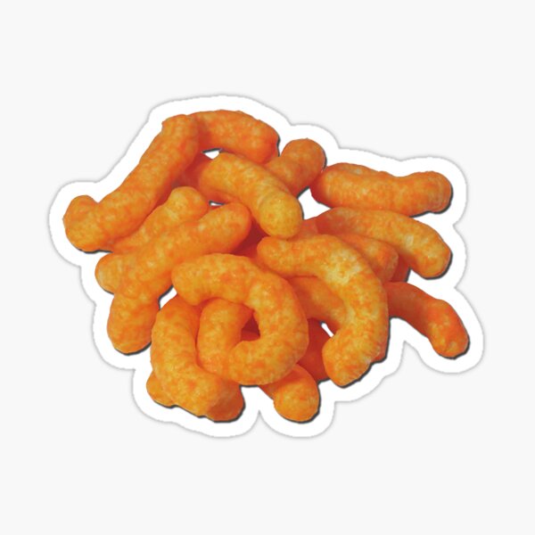 pila de cheeto Pegatina