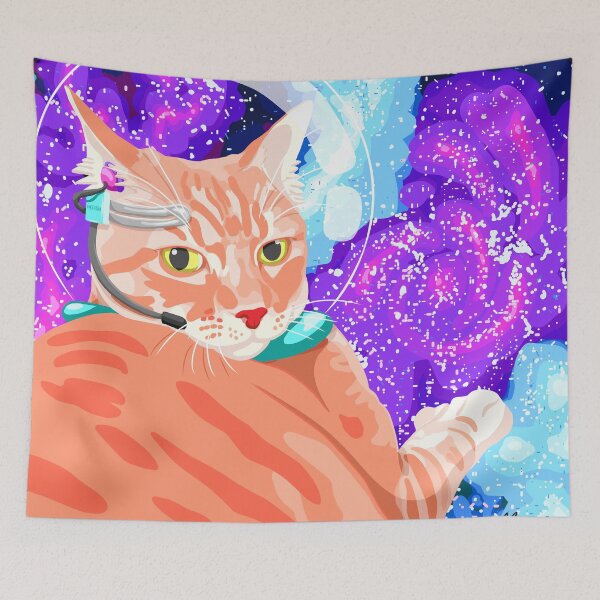 Item preview, Cat In Space designed and sold by RachelRabbbit.