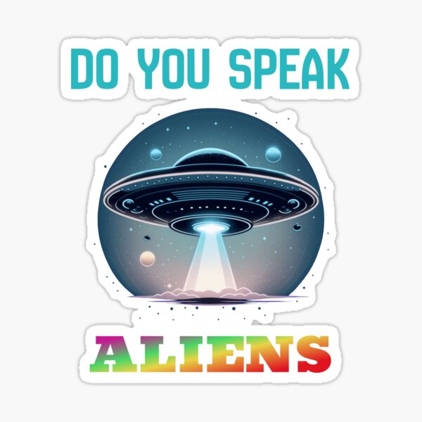Item preview, Do you Speak Aliens Flying Saucer Classic T-Shirt designed and sold by bielak.