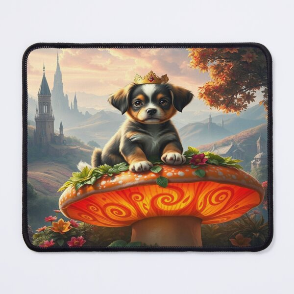 Item preview, Puppy in mushroom designed and sold by Hannieska.