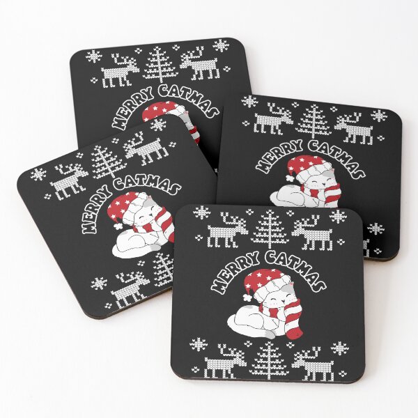 Item preview, Merry Catmas Ugly Christmas Sweater Cute Cat Christmas Gift designed and sold by LavenderBliss.