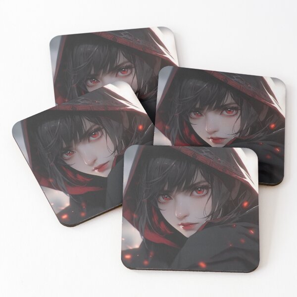 Item preview, Intense Red Hood Anime Girl designed and sold by bubblegoth.