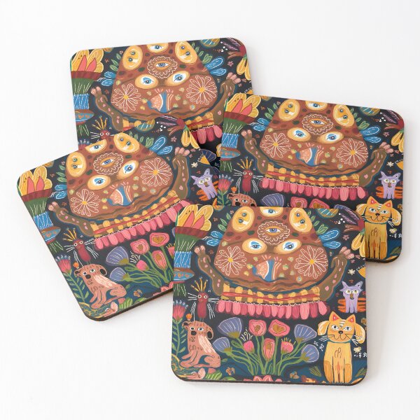 Item preview, Ukrainian Heritage Art Pattern Fox Dog Cat Wild Animals designed and sold by MintaApparel.