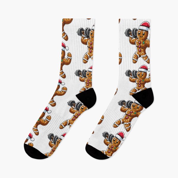 Item preview, Christmas Gingerbread Weightlifting Man Workout Bodybuilding designed and sold by ItsSoftArt.