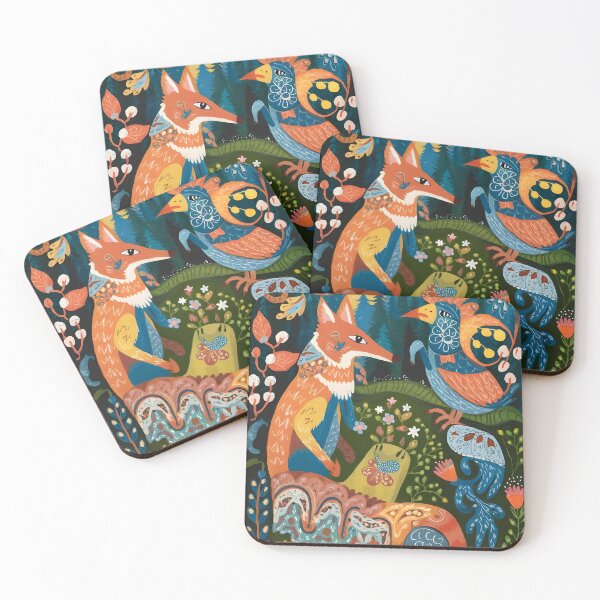 Item preview, Ukrainian Heritage Art Pattern Fox Dog Cat Wild Animals designed and sold by MintaApparel.