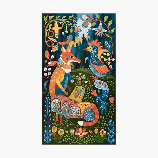 Item preview, Ukrainian Heritage Art Pattern Fox Dog Cat Wild Animals designed and sold by MintaApparel.
