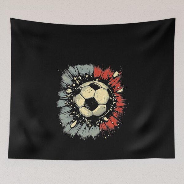 Item preview, Modern Trendy I love soccer ball,Soccer Ball Breaking Wall Players Soccer Team designed and sold by SOUFIANE1991.