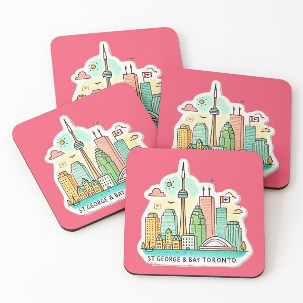 Item preview, Copy of St George & Bay Toronto Minimalist Watercolor Sticker,   designed and sold by PaintMeWorld.